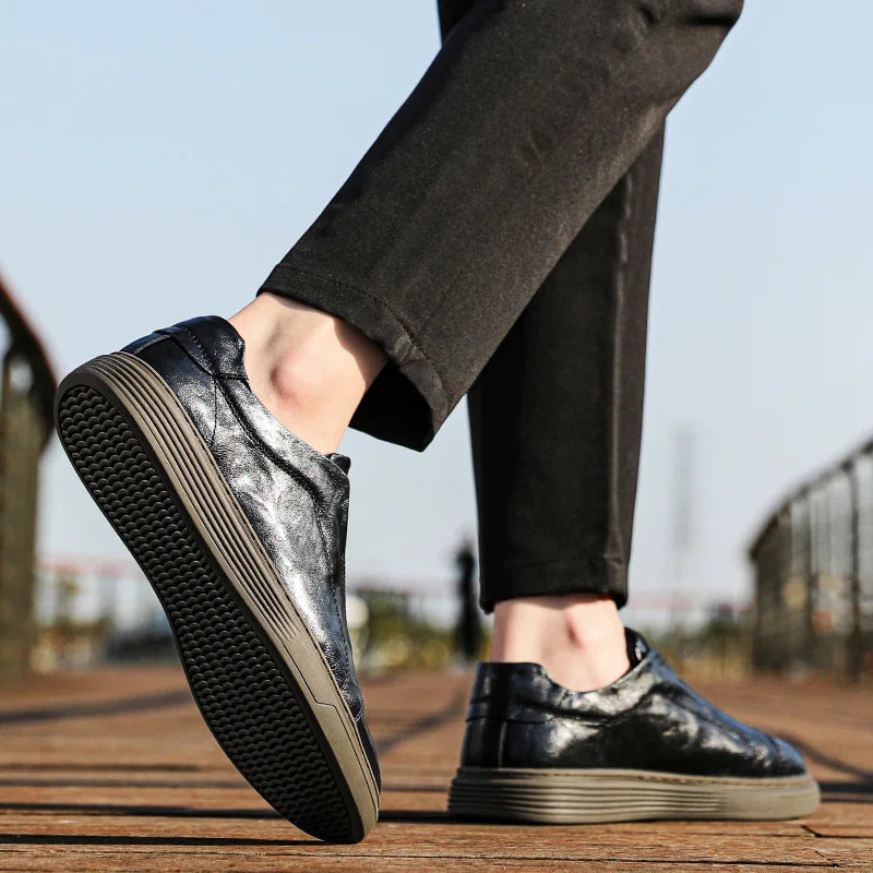 Blake | Men’s Italian Leather Slip On Loafers