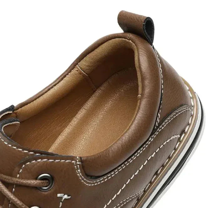 Dave | Men’s Full Grain Leather Moc Toe Shoes