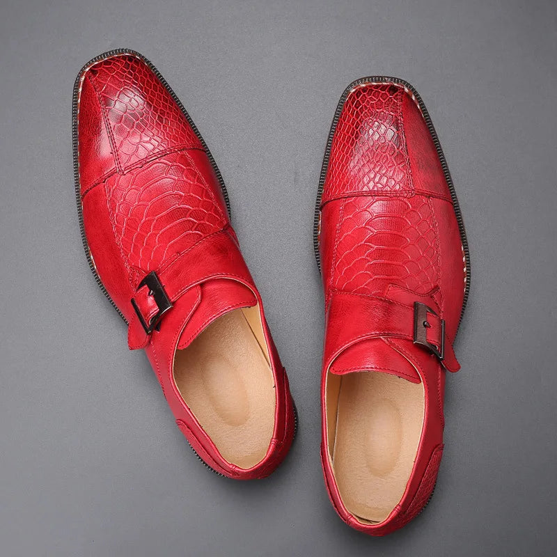 Marshall | Men’s Leather Monk Strap Loafers