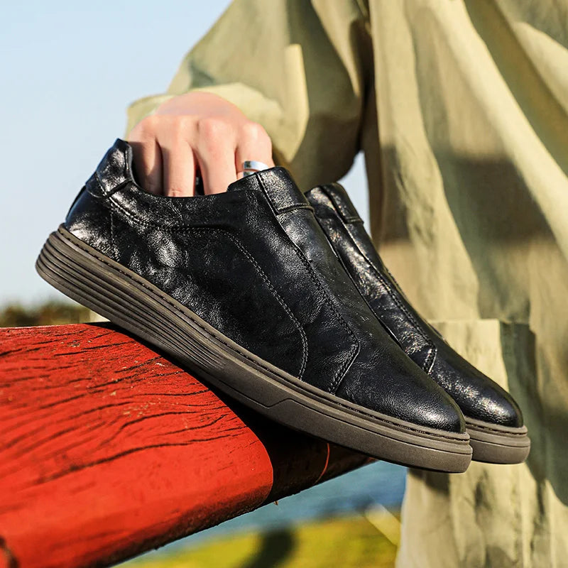 Blake | Men’s Italian Leather Slip On Loafers