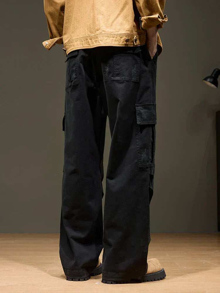 Joey | Men’s Wide-Leg Cotton Cargo Pants