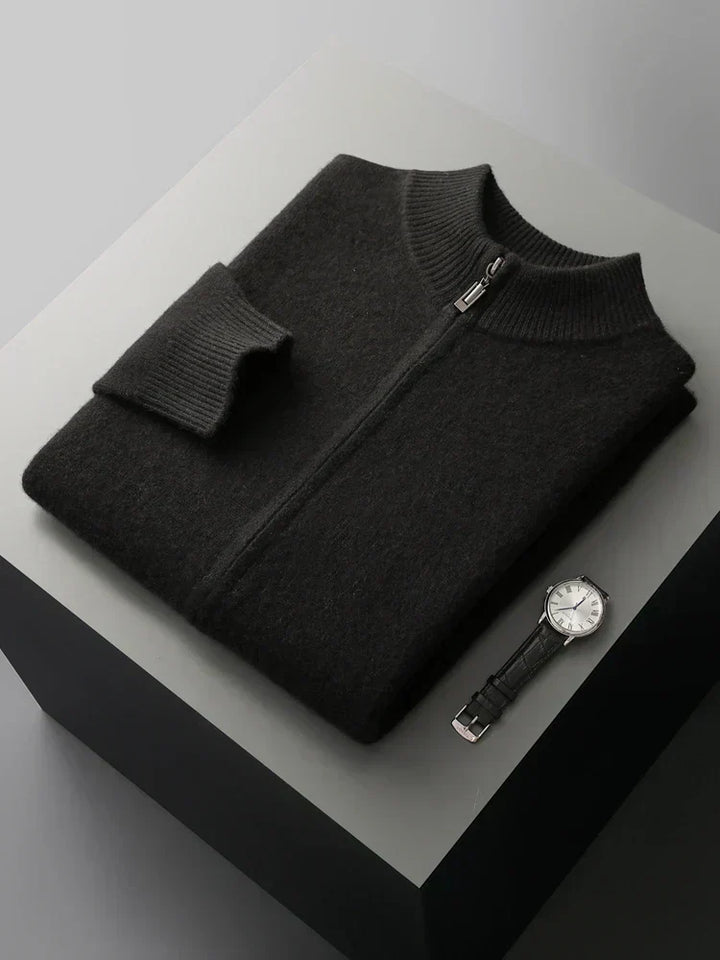 Lucento | Men’s Premium Merino Wool Cardigan
