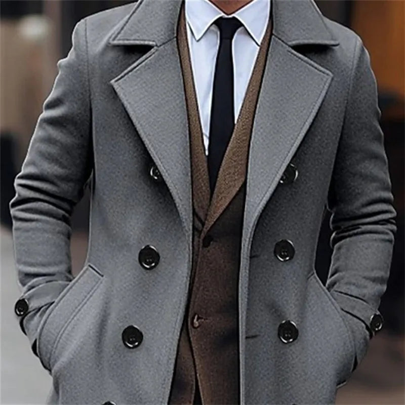 Reginald | Men’s Tailored Wool Blend Overcoat