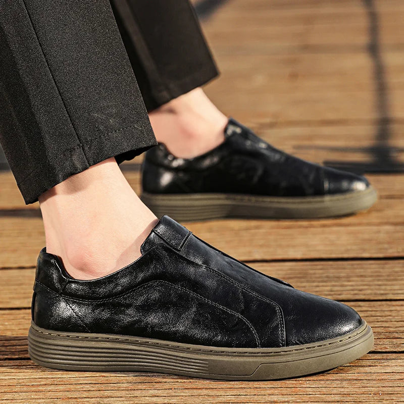 Blake | Men’s Italian Leather Slip On Loafers