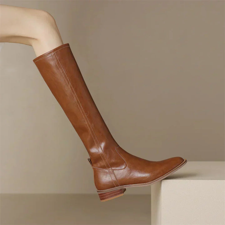 Stefani | Women’s Knee High Leather Boots