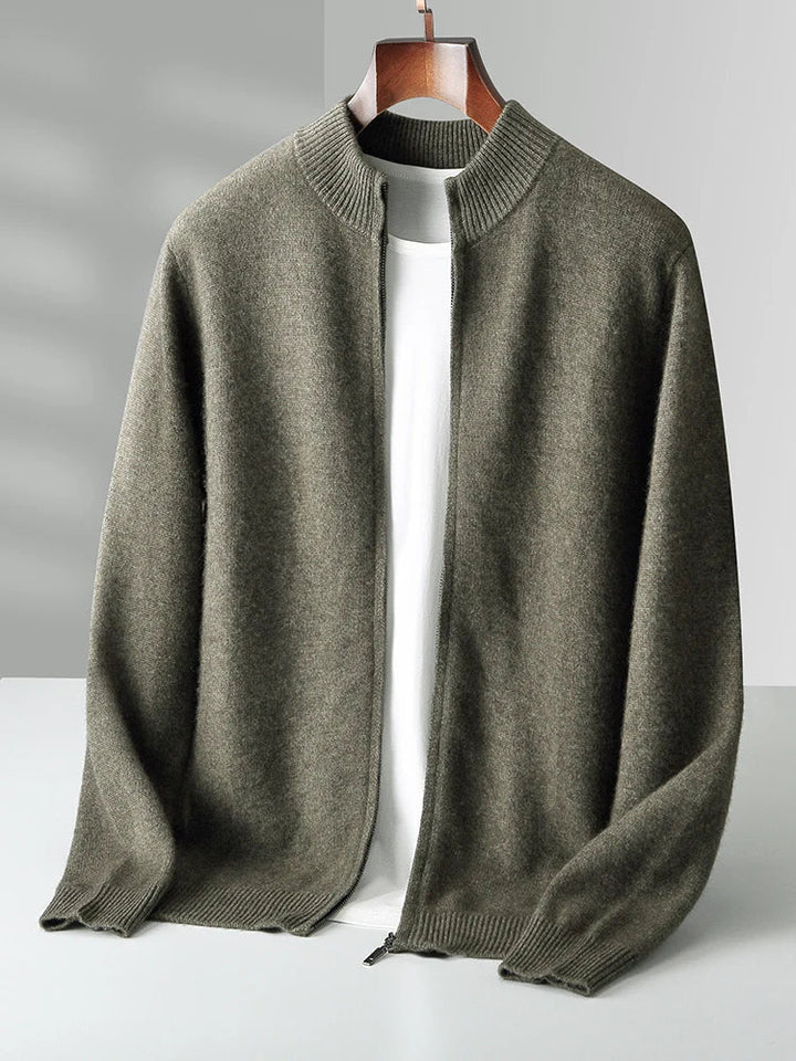 Lucento | Men’s Premium Merino Wool Cardigan
