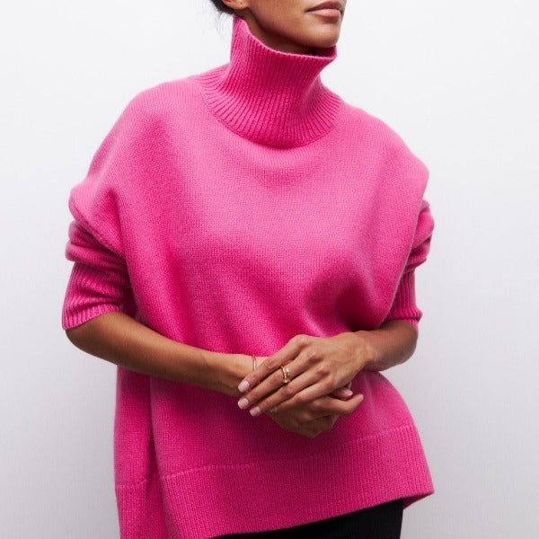Tressia | Women’s Oversized Turtleneck Sweater