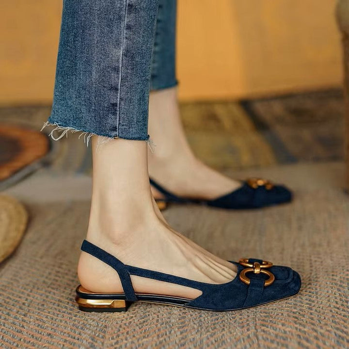 Livia | Women’s Leather Slingback Flats