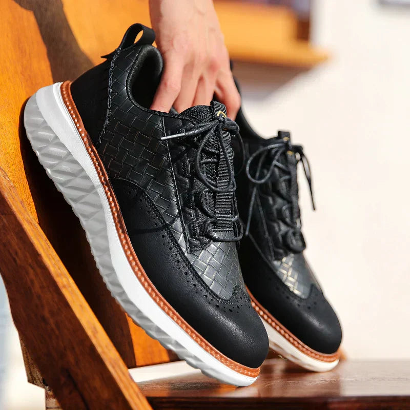 Calverin | Men’s Breathable Leather Sneakers