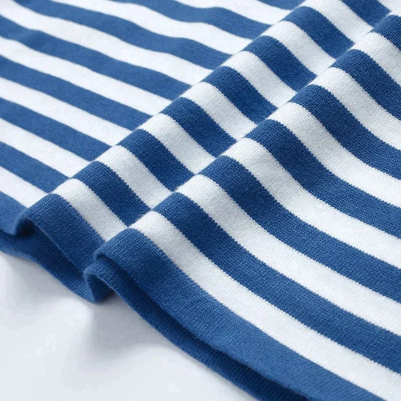 Crisha | Women’s Striped Cotton Long Sleeve T-Shirt