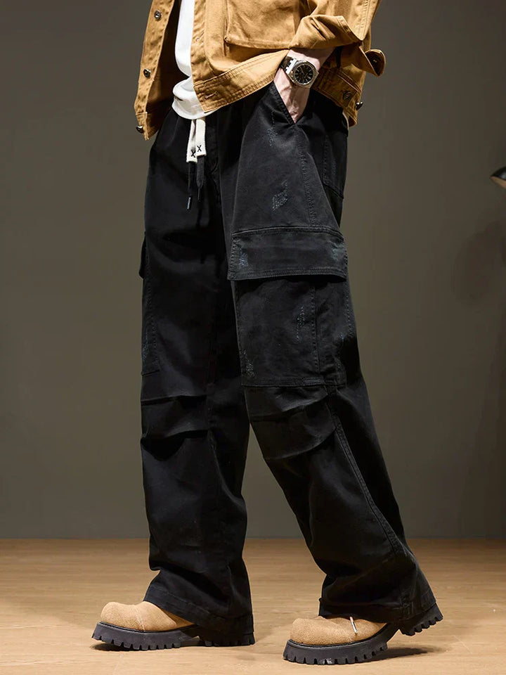 Joey | Men’s Wide-Leg Cotton Cargo Pants