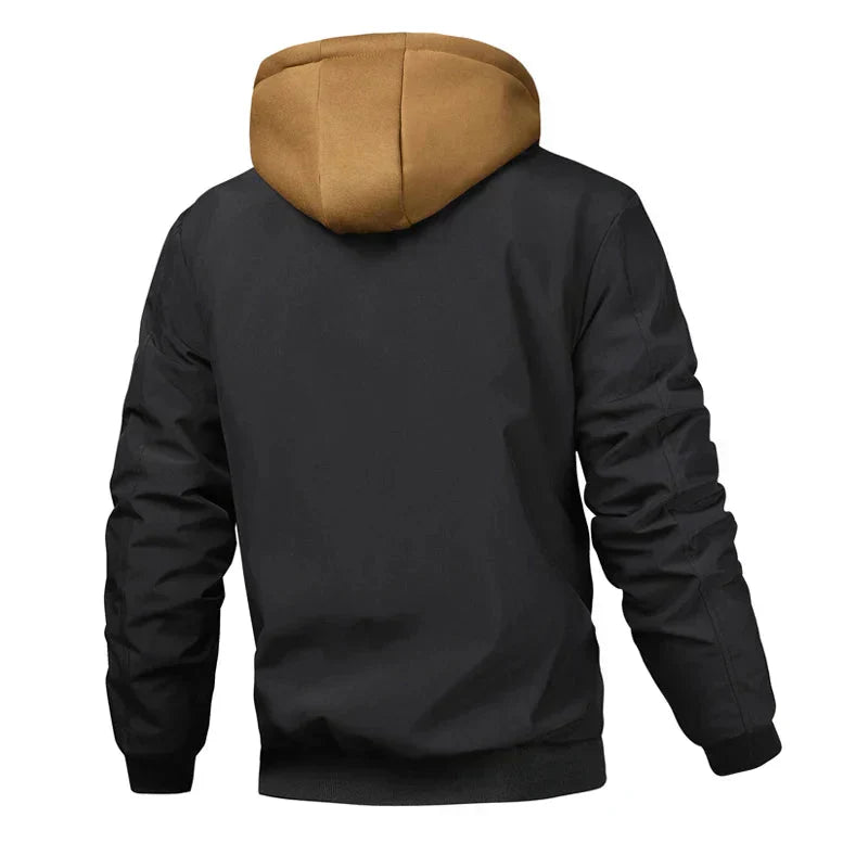 Clark | Men’s Quilted Hooded Bomber Jacket