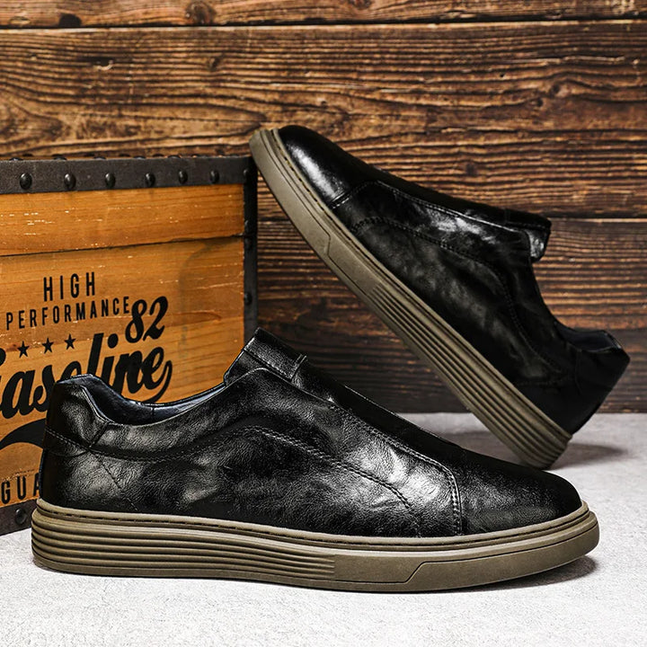 Blake | Men’s Italian Leather Slip On Loafers