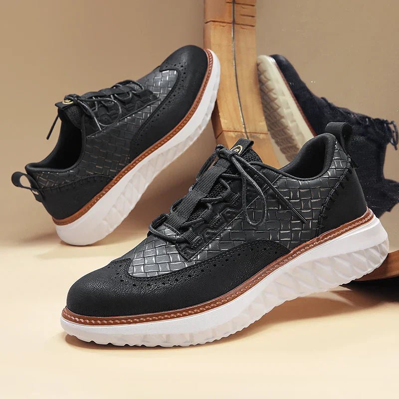 Calverin | Men’s Breathable Leather Sneakers