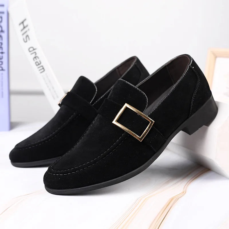 Lorvani | Men’s Suede Signature Loafers