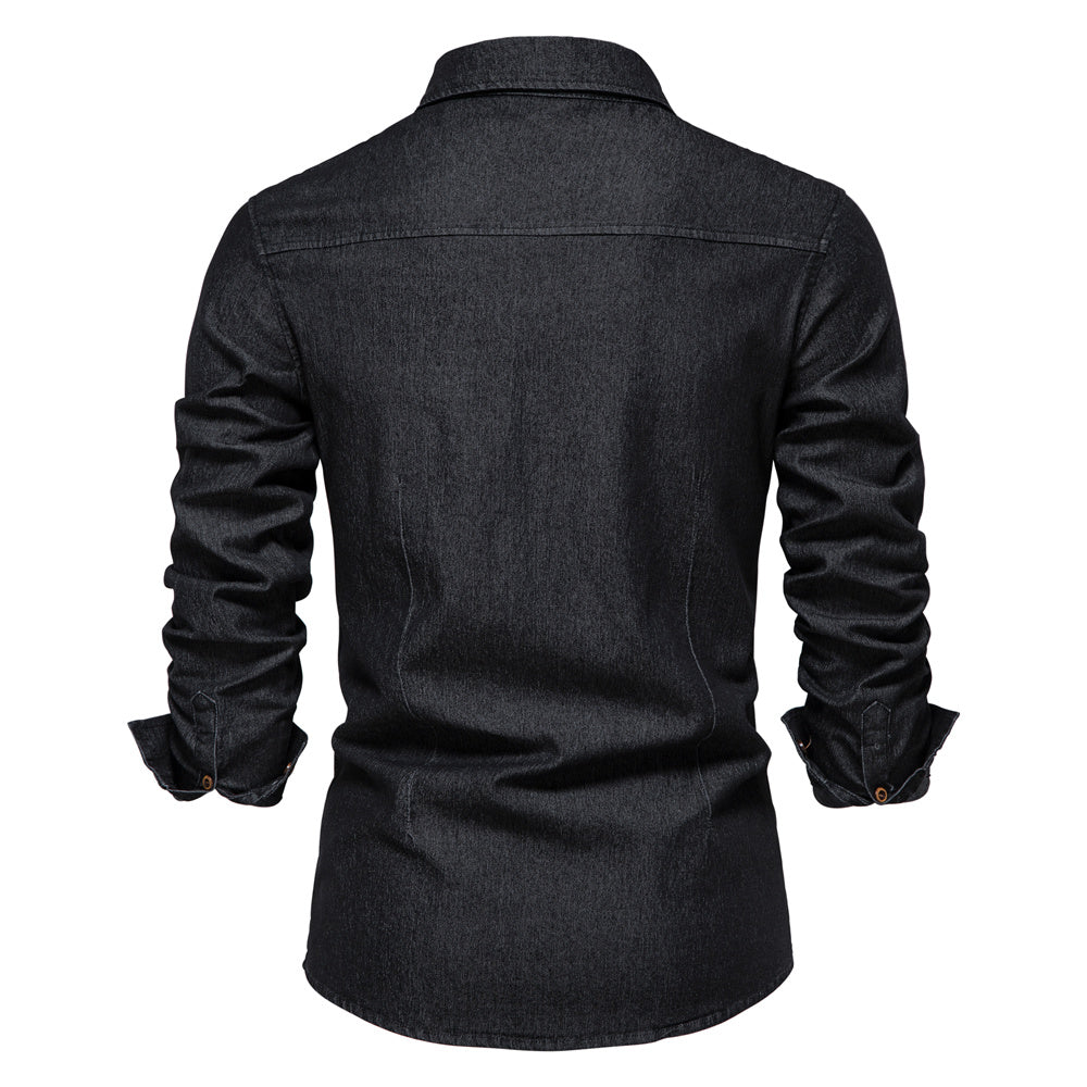 Vossermode | Men’s Stretch Cotton Denim Shirt