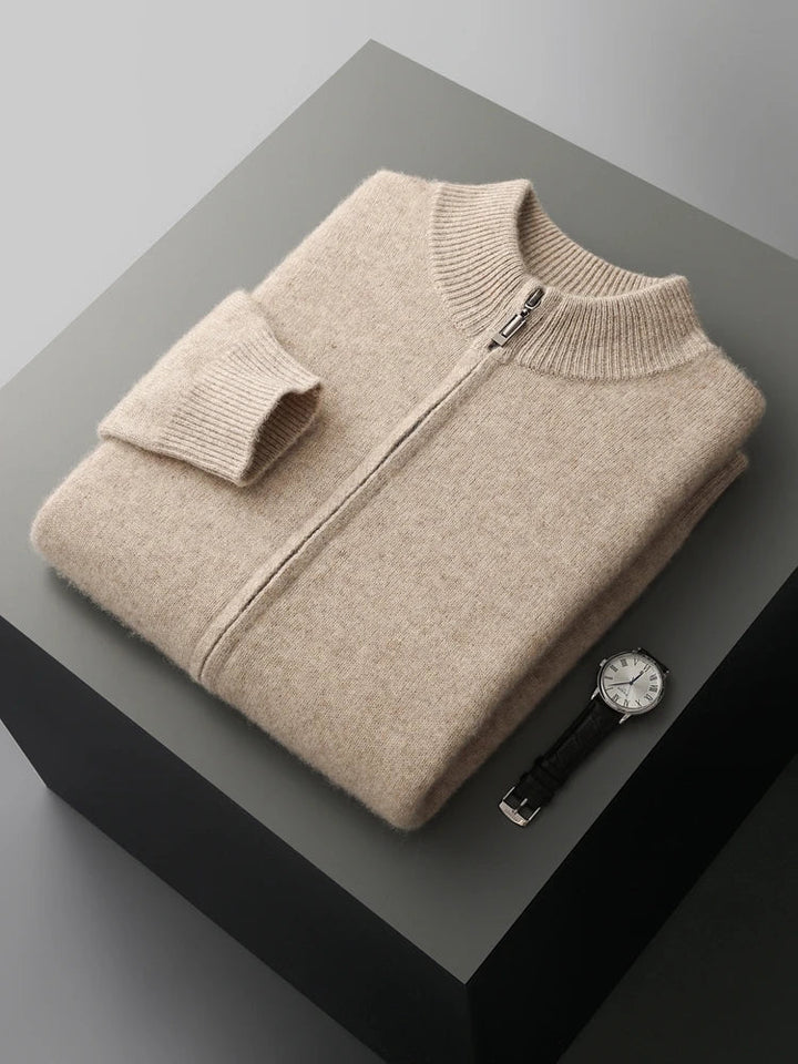 Lucento | Men’s Premium Merino Wool Cardigan