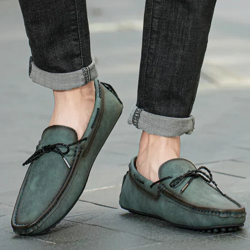 Marcelli | Men’s Genuine Leather Comfort Loafers