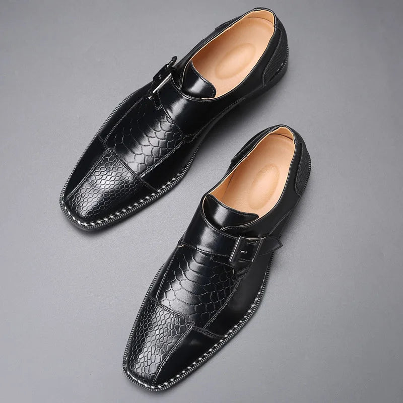 Marshall | Men’s Leather Monk Strap Loafers