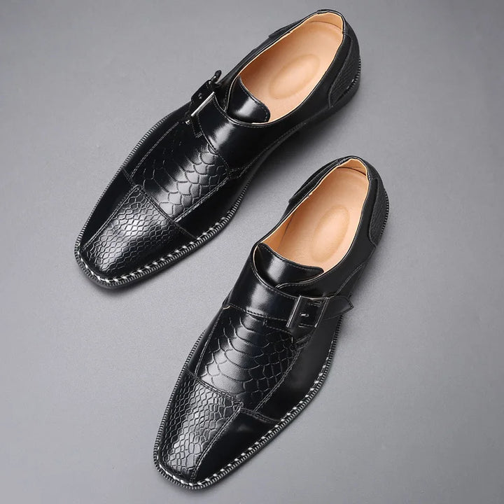 Marshall | Men’s Leather Monk Strap Loafers
