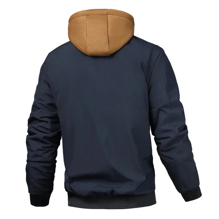 Clark | Men’s Quilted Hooded Bomber Jacket
