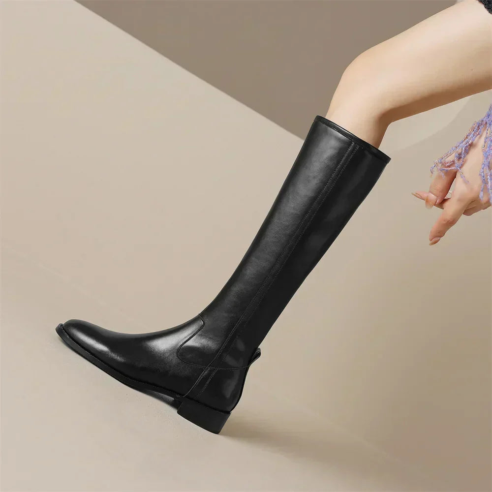 Stefani | Women’s Knee High Leather Boots