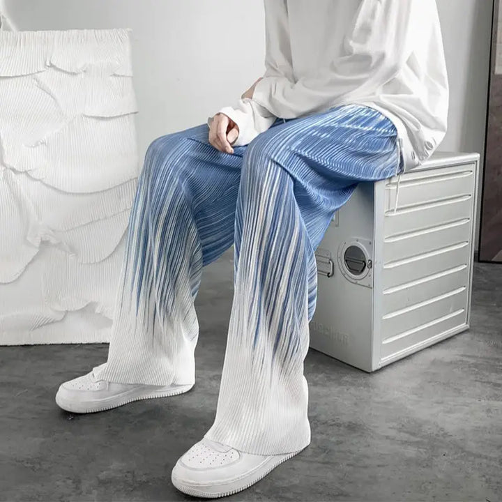 Scott | Men’s Gradient Pleated Ice Silk Pants