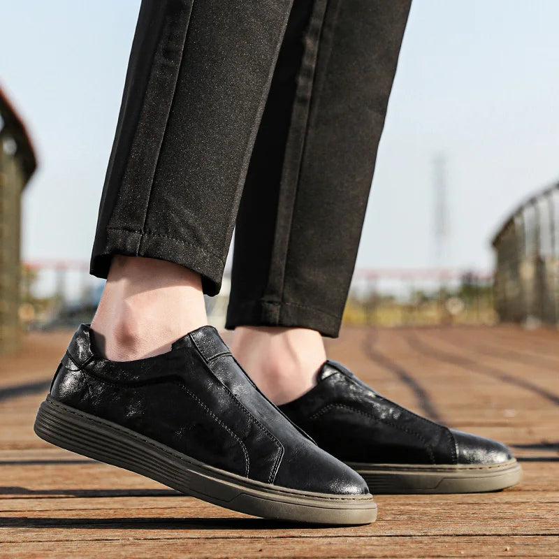 Blake | Men’s Italian Leather Slip On Loafers