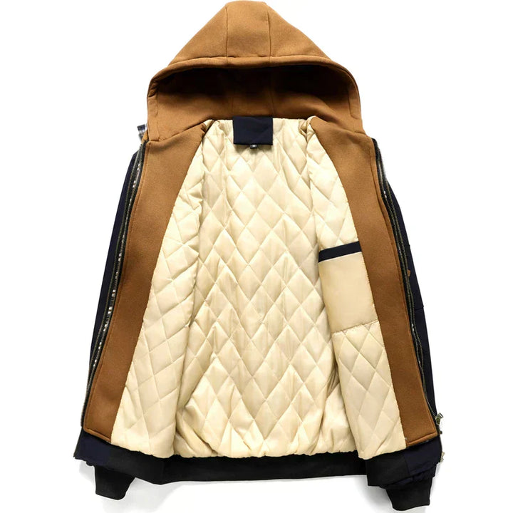 Clark | Men’s Quilted Hooded Bomber Jacket