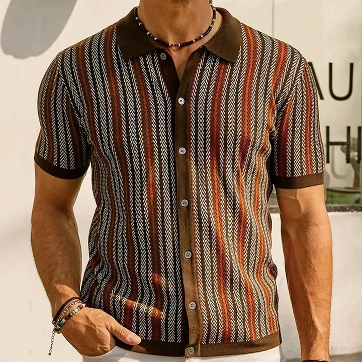 Mark | Men’s Organic Cotton Striped Button Up Shirt