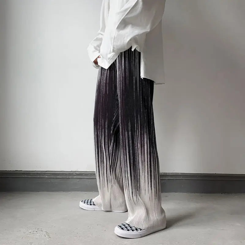 Scott | Men’s Gradient Pleated Ice Silk Pants