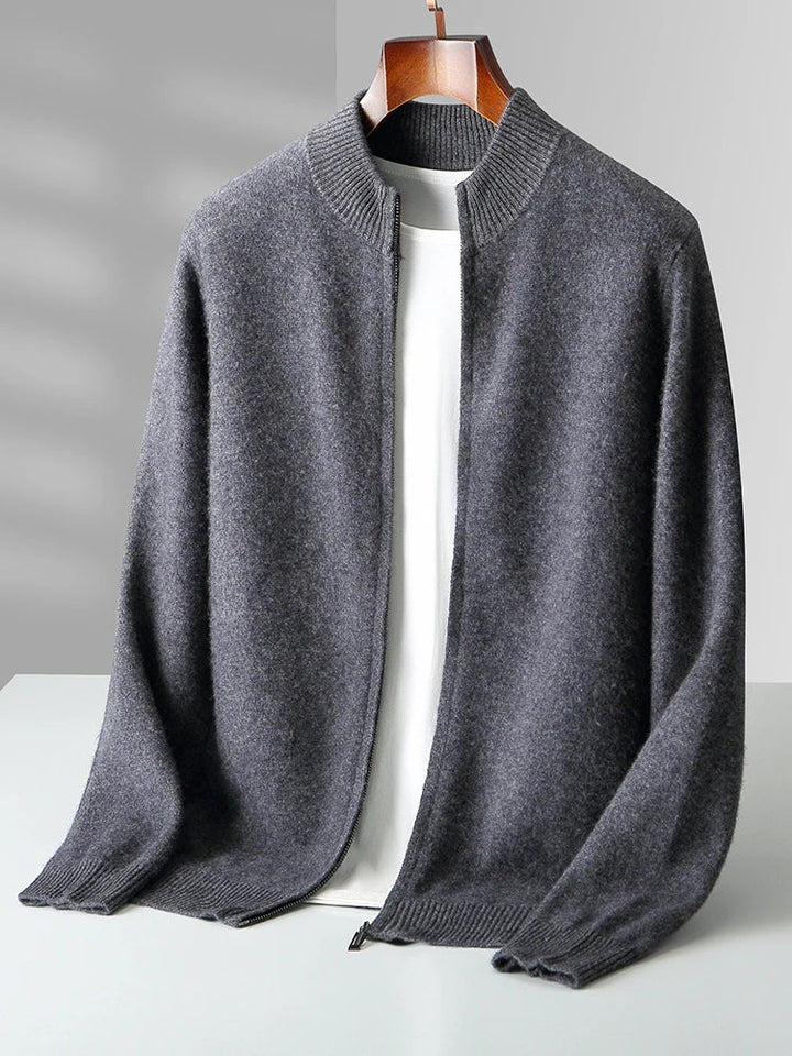 Lucento | Men’s Premium Merino Wool Cardigan