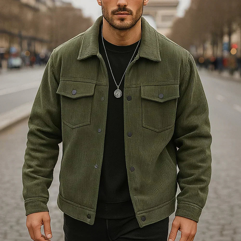Graham | Men’s Corduroy Snap Front Jacket