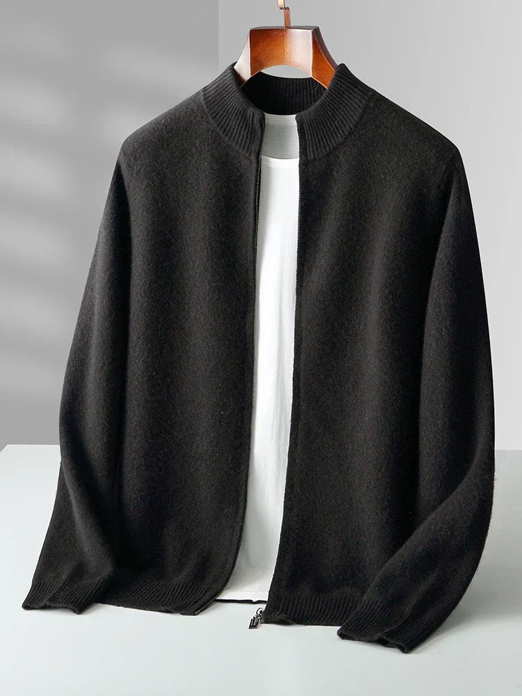 Lucento | Men’s Premium Merino Wool Cardigan