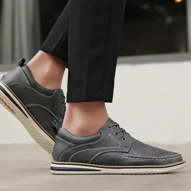 Dave | Men’s Full Grain Leather Moc Toe Shoes