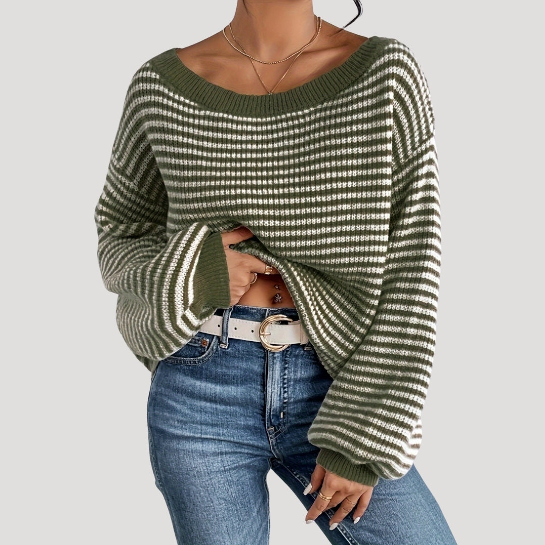 Serelle | Women’s Oversized Striped Knit Jumper