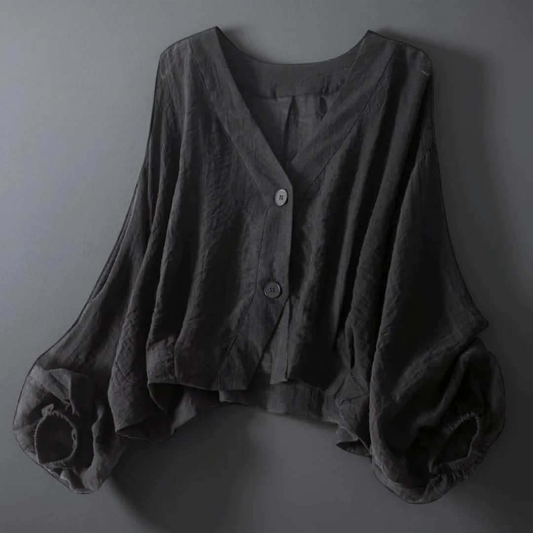 Serena | Women’s Linen Batwing Blouse