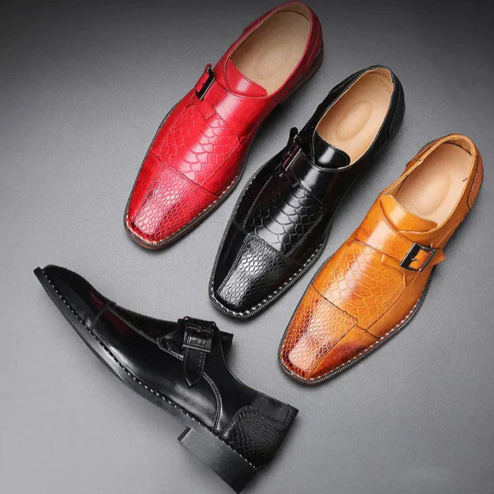 Marshall | Men’s Leather Monk Strap Loafers