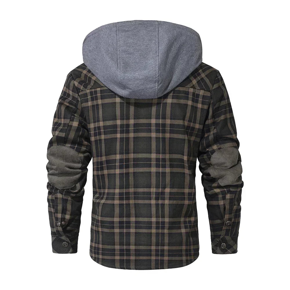 Dawson | Men’s Plaid Sherpa Hooded Jacket