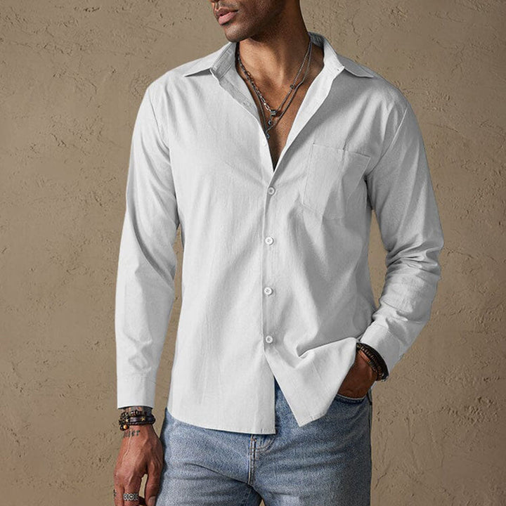 Solven | Men’s Casual Linen Shirt