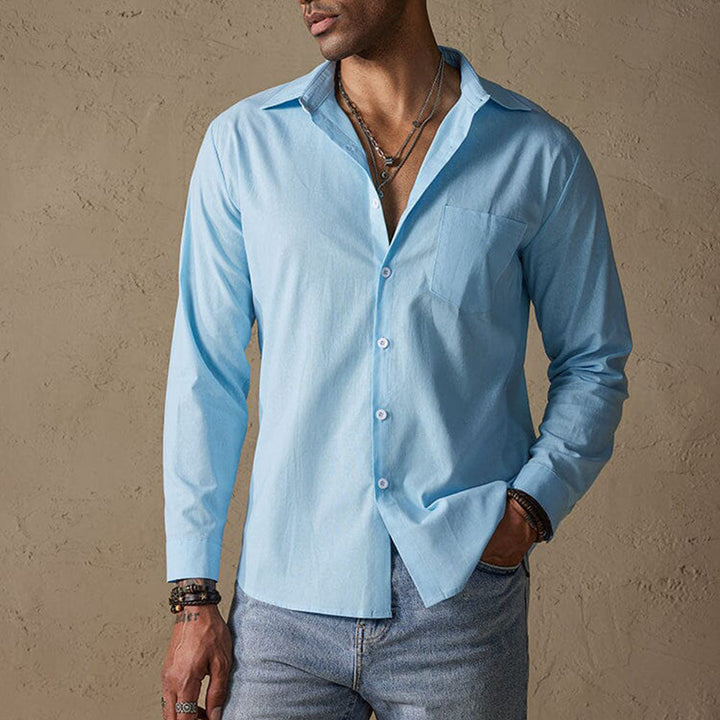 Solven | Men’s Casual Linen Shirt