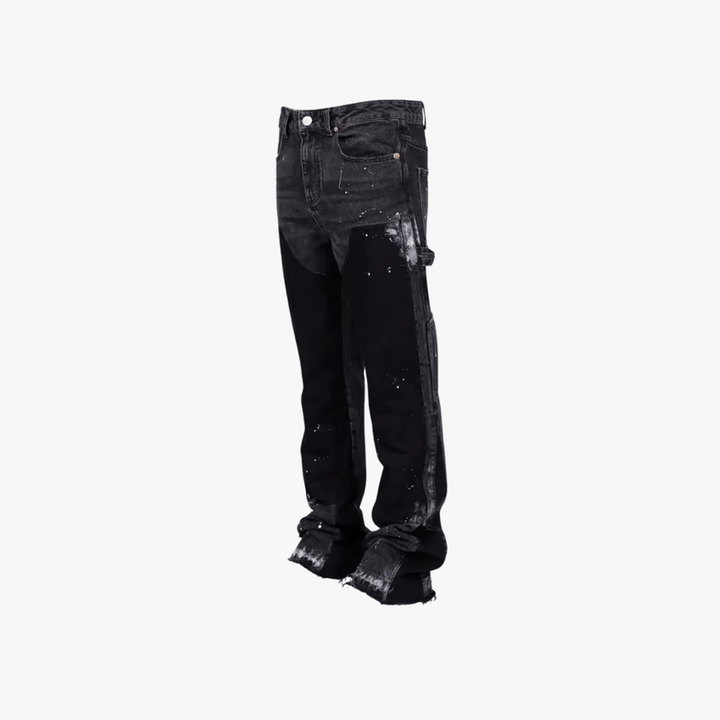 Streetstyle | Men’s Paint-Splatter Relaxed Fit Jeans