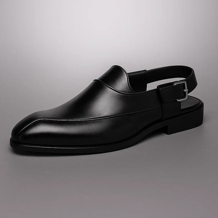 Stuart | Men’s Leather Slingback Loafers