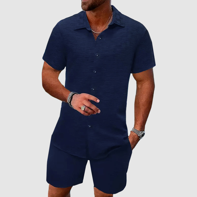 Caelron | Men’s Relaxed Shirt and Shorts Set