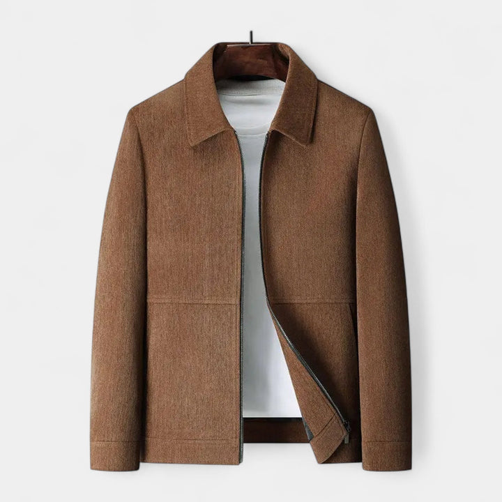 Trivaro | Men’s Textured Harrington Super Shirt