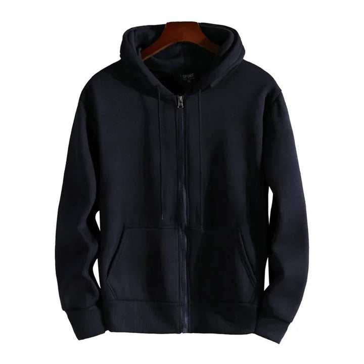 Virello | Men’s Fleece-Lined Zip-Up Hoodie