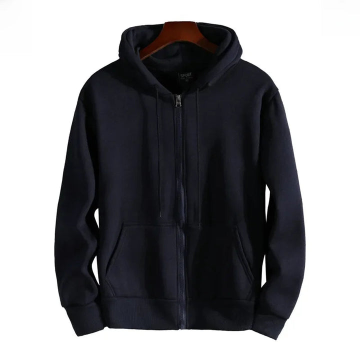Virello | Men’s Fleece-Lined Zip-Up Hoodie