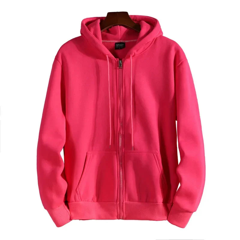 Virello | Men’s Fleece-Lined Zip-Up Hoodie