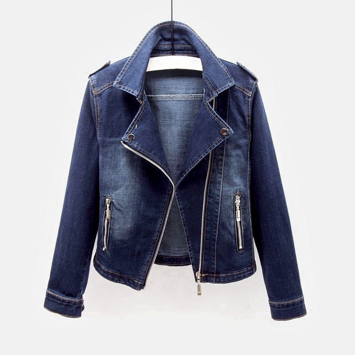 Valtero | Women’s Vintage Moto Denim Jacket