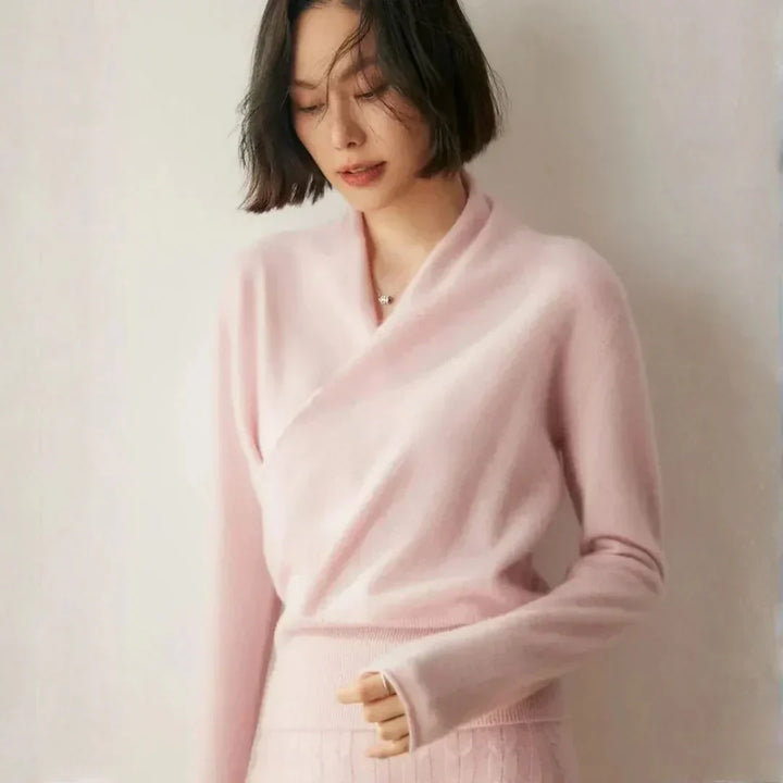 Vernon | Women’s Cashmere Crossover Sweater